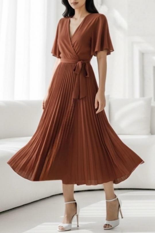 Robes longues Femme Kaki ELLE STYLE TH_8309_UNI_ALIRA Efashion Paris