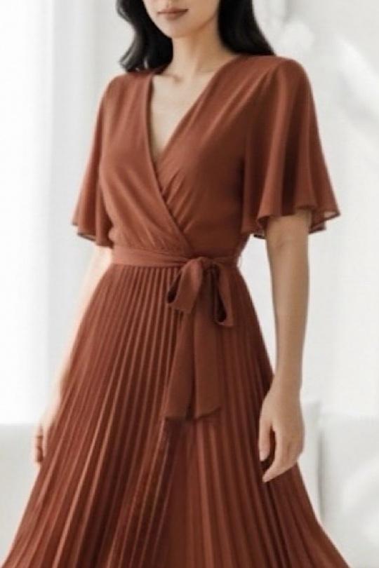 Robes longues Femme Kaki ELLE STYLE TH_8309_UNI_ALIRA Efashion Paris