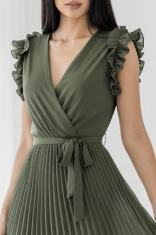 Robes longues Femme Vert foncé ELLE STYLE TH_0728_UNI_VICTORIA Efashion Paris