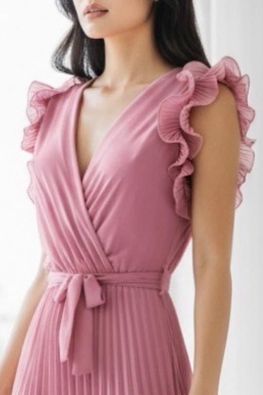 Robes longues Femme Vert foncé ELLE STYLE TH_0728_UNI_VICTORIA Efashion Paris