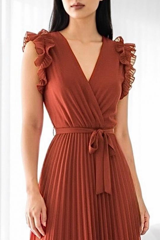 Robes longues Femme Vert foncé ELLE STYLE TH_0728_UNI_VICTORIA Efashion Paris