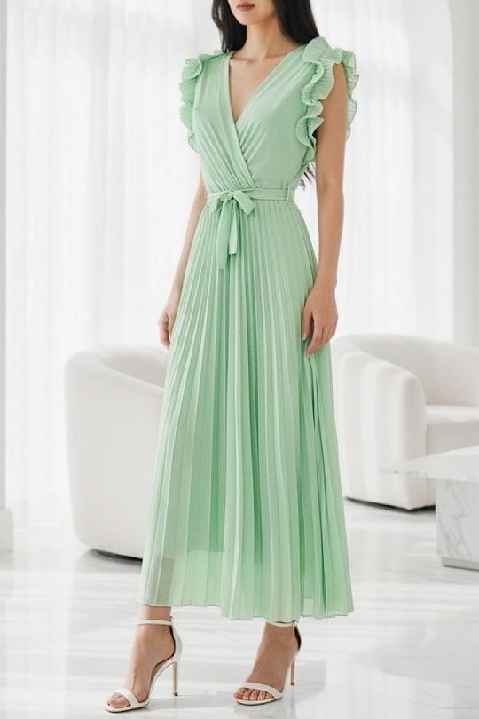 Robes longues Femme Vert foncé ELLE STYLE TH_0728_UNI_VICTORIA Efashion Paris