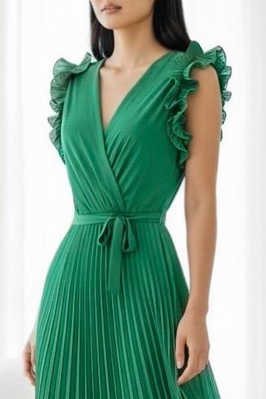 Robes longues Femme Vert foncé ELLE STYLE TH_0728_UNI_VICTORIA Efashion Paris