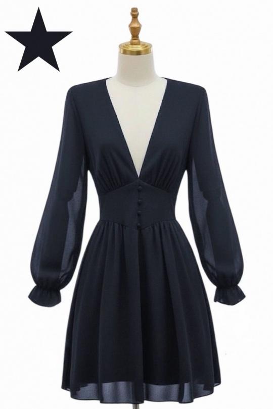 Robes courtes Femme Vert bouteille ELLE STYLE GL_8944_UNI_JULIETTE Efashion Paris