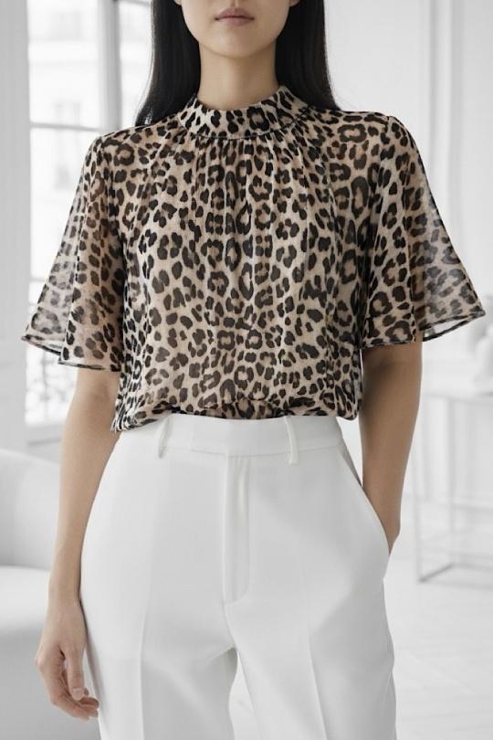 Blouses Femme Rose corail ELLE STYLE TH_26108_ALL_126_AGNES Efashion Paris