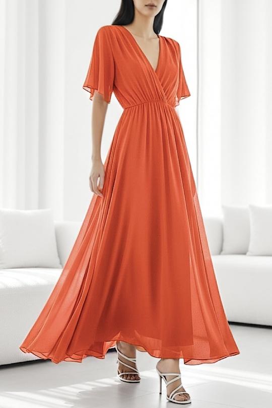 Robes longues Femme Beige ELLE STYLE TH_9699_ROSY Efashion Paris