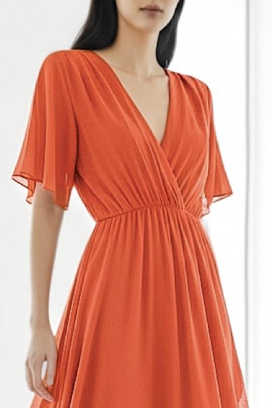 Robes longues Femme Beige ELLE STYLE TH_9699_ROSY Efashion Paris