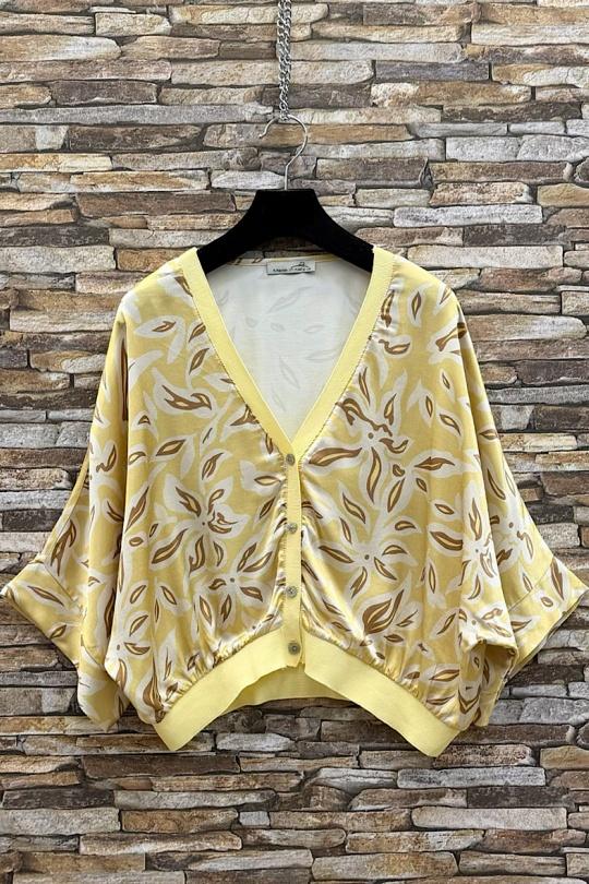 Blouses Femme Tan ELLE STYLE TYR_D5153_TOUS_GILETTA Efashion Paris