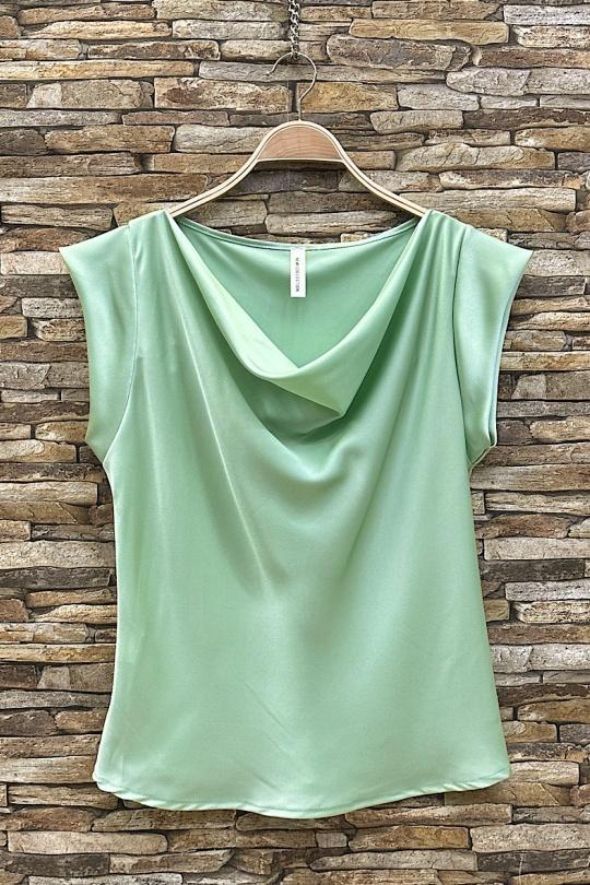 Tops Femme Vert d eau ELLE STYLE XY_16872_325_SATINA Efashion Paris