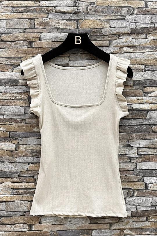 Top Donna Beige ELLE STYLE HS_4522_CARRO Efashion Paris