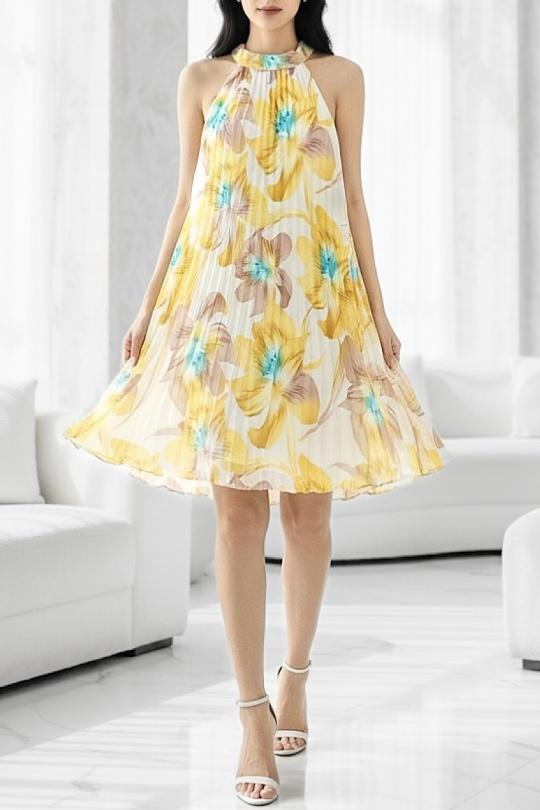 Robes courtes Femme Jaune ELLE STYLE NF_22159_CERI_SELENA Efashion Paris