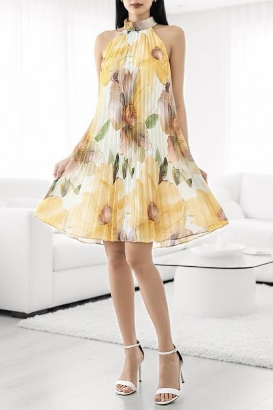 Robes courtes Femme Jaune ELLE STYLE NF_22159_CERI_SELENA Efashion Paris