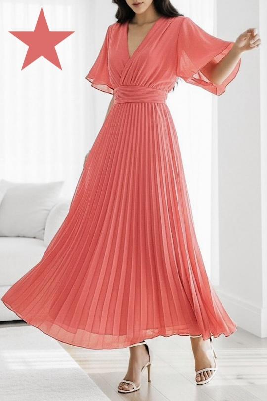 Abiti maxi Donna Khaki ELLE STYLE GL_0429_LORIANA_425 Efashion Paris