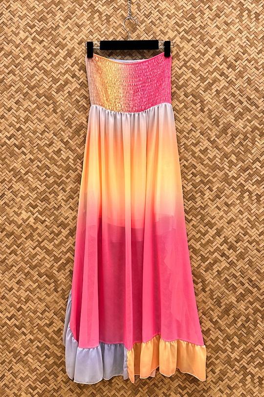 Robes longues Femme Framboise/orange ELLE STYLE GL_9910_ALL2024_MADY Efashion Paris