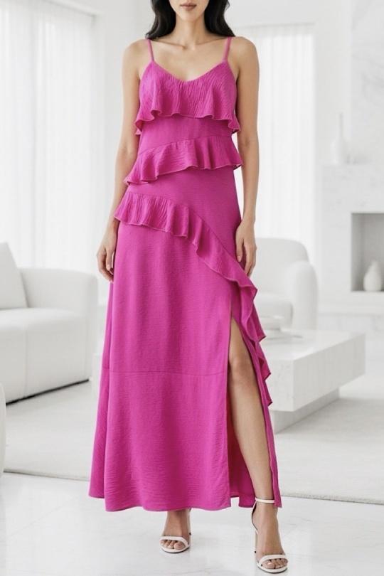 Robes longues Femme Fuschia ELLE STYLE TH_25432_TAYLOR_625. Efashion Paris