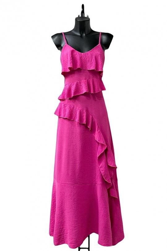 Robes longues Femme Fuschia ELLE STYLE TH_25432_TAYLOR_625. Efashion Paris