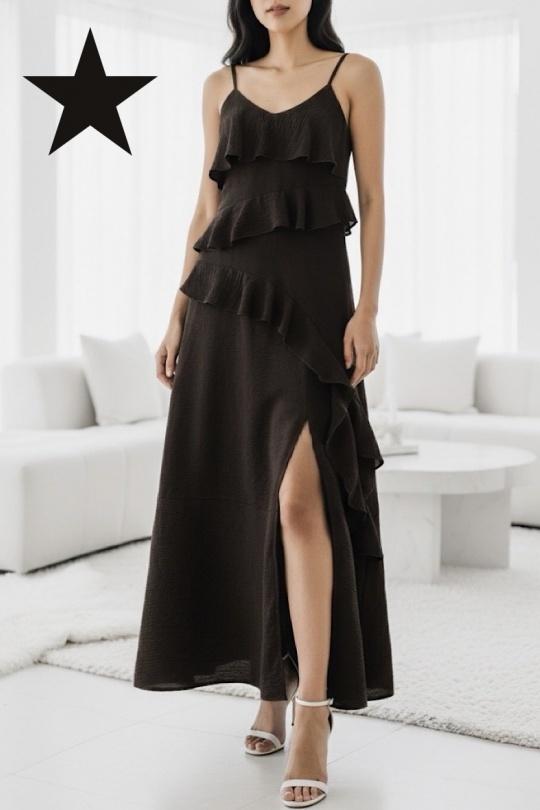 Robes longues Femme Fuschia ELLE STYLE TH_25432_TAYLOR_625. Efashion Paris