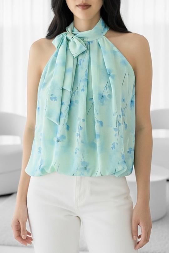 Blouses Femme rose à fleurs ELLE STYLE GL_0795_POIS_326ANAIS Efashion Paris