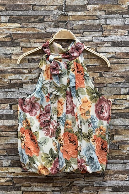 Blouses Femme rose à fleurs ELLE STYLE GL_0795_POIS_326ANAIS Efashion Paris