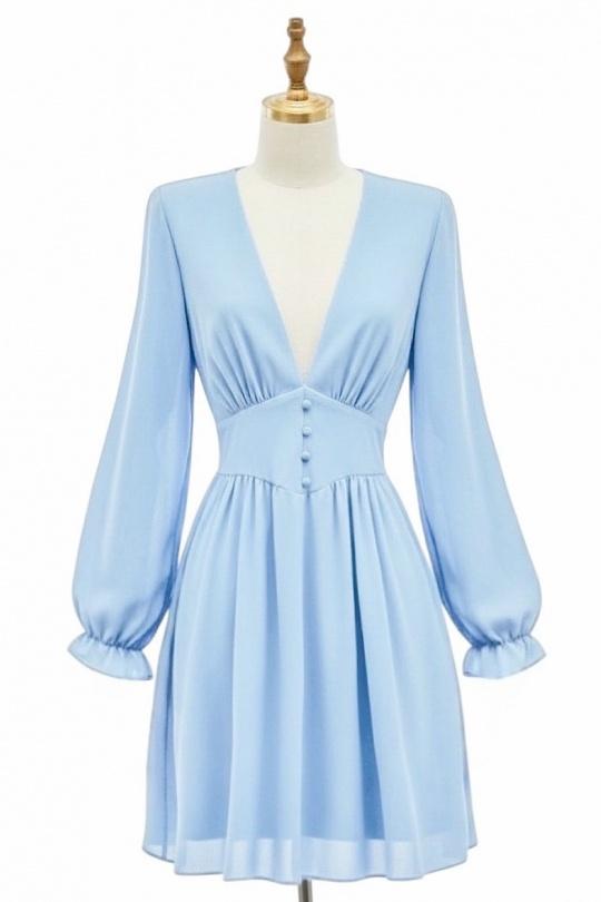 Robes courtes Femme Vert bouteille ELLE STYLE GL_8944_UNI_JULIETTE Efashion Paris