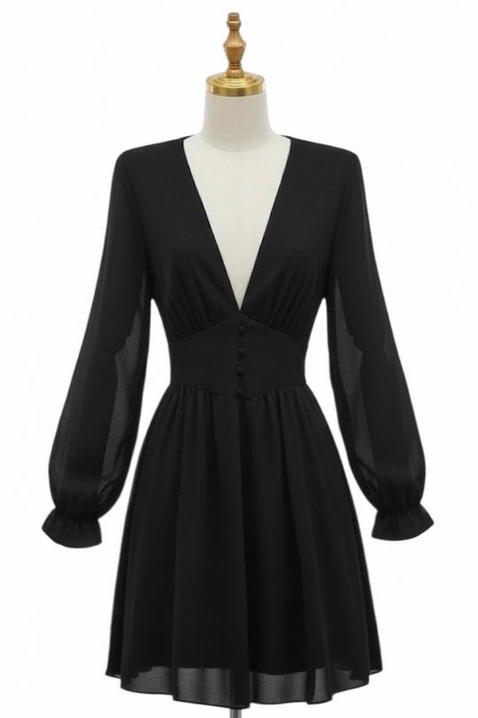 Robes courtes Femme Vert bouteille ELLE STYLE GL_8944_UNI_JULIETTE Efashion Paris