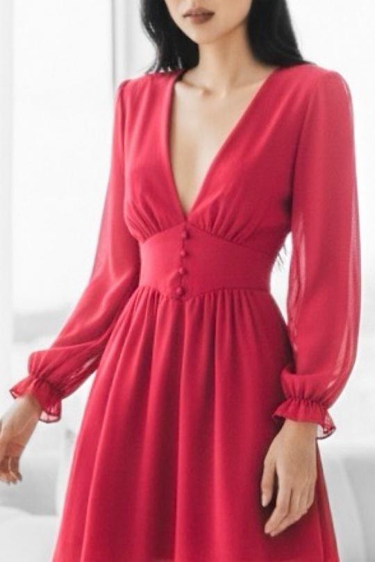 Robes courtes Femme Vert bouteille ELLE STYLE GL_8944_UNI_JULIETTE Efashion Paris