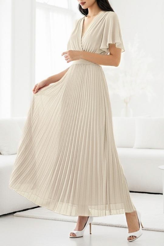 Abiti maxi Donna Khaki ELLE STYLE GL_0429_LORIANA_425 Efashion Paris