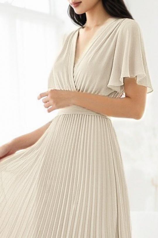 Abiti maxi Donna Khaki ELLE STYLE GL_0429_LORIANA_425 Efashion Paris