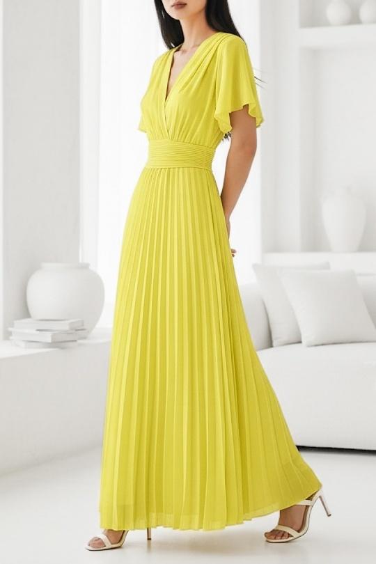 Abiti maxi Donna Khaki ELLE STYLE GL_0429_LORIANA_425 Efashion Paris