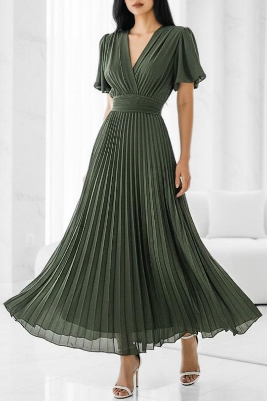 Abiti maxi Donna Khaki ELLE STYLE GL_0429_LORIANA_425 Efashion Paris