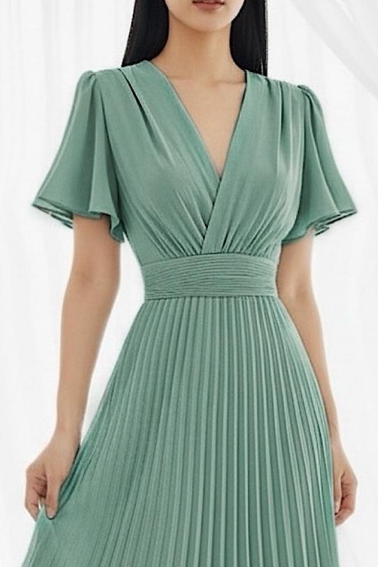 Abiti maxi Donna Khaki ELLE STYLE GL_0429_LORIANA_425 Efashion Paris