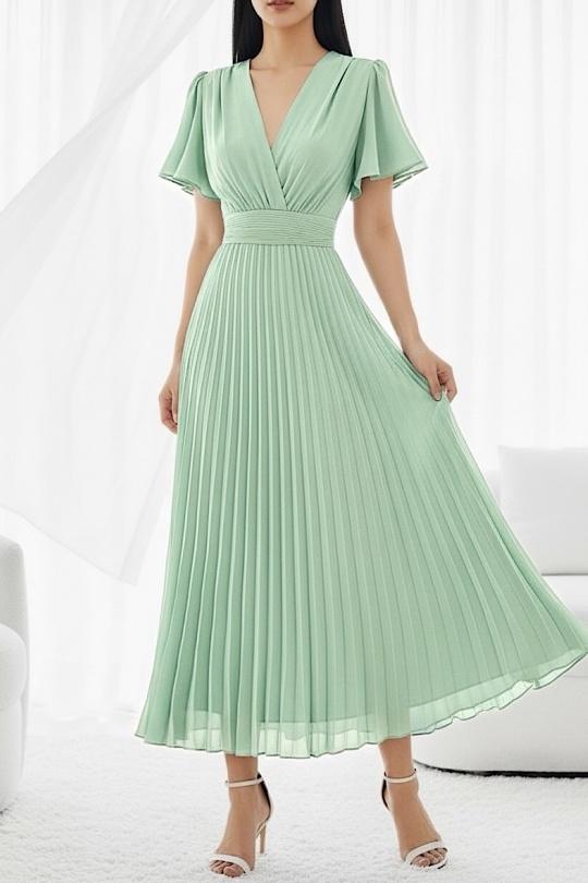 Abiti maxi Donna Khaki ELLE STYLE GL_0429_LORIANA_425 Efashion Paris