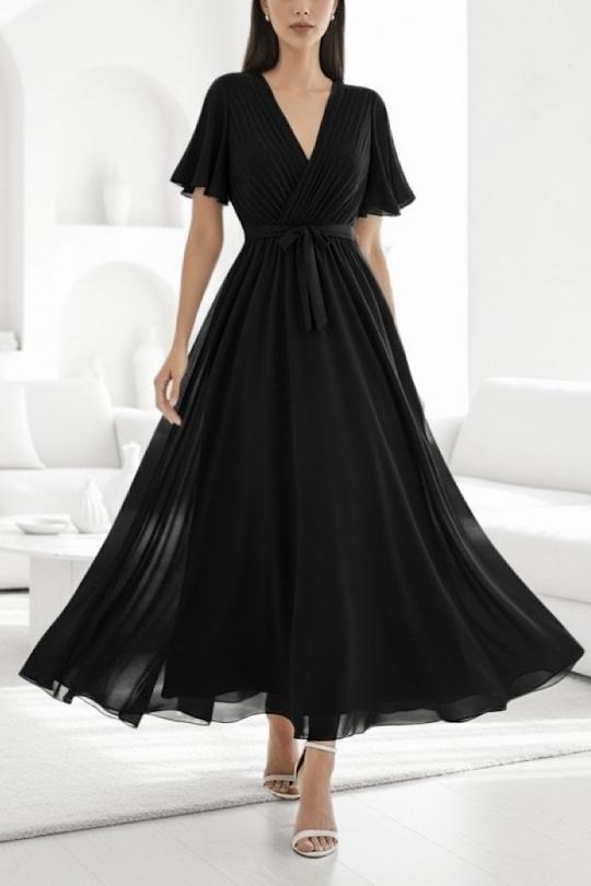 Robes longues Femme Noir ELLE STYLE GL_0826_ELISE_426 Efashion Paris