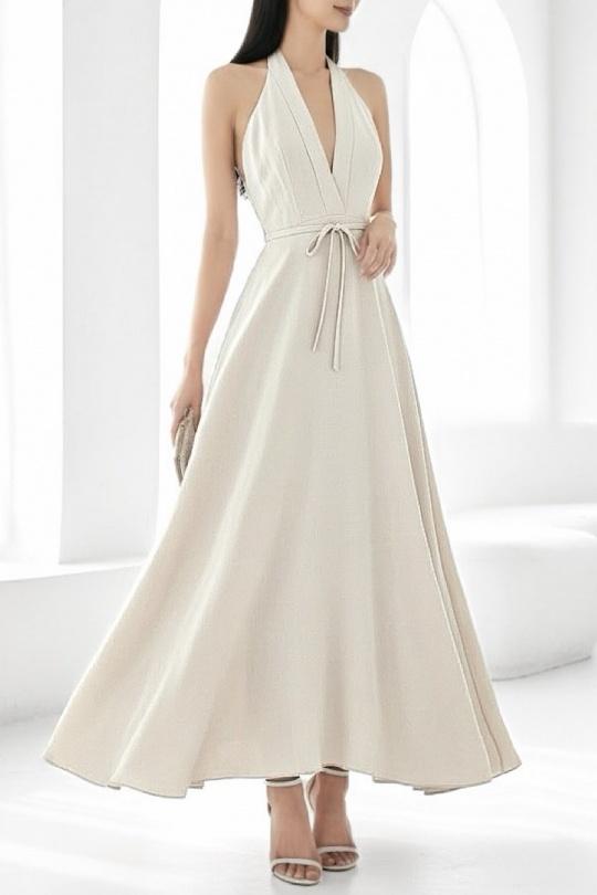 Robes longues Femme Bleu marine ELLE STYLE GL_0555_JEANNE_426 Efashion Paris