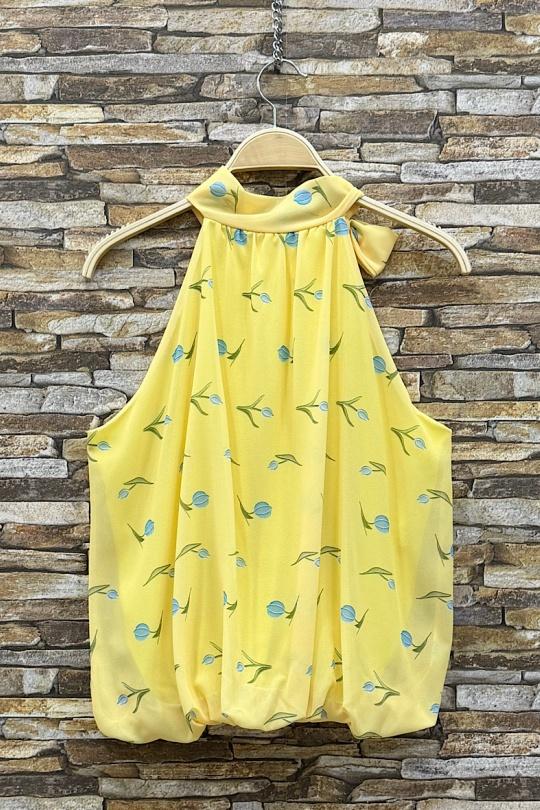 Blouses Femme rose à fleurs ELLE STYLE GL_0795_POIS_326ANAIS Efashion Paris