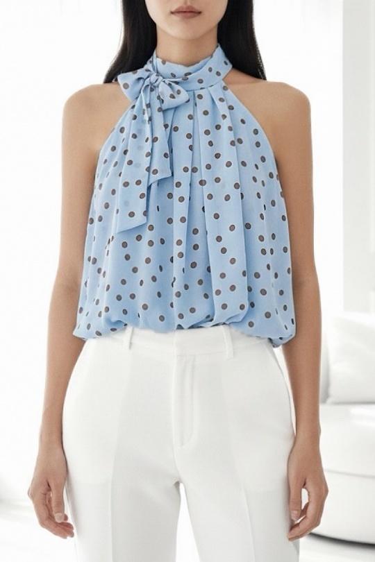 Blouses Femme rose à fleurs ELLE STYLE GL_0795_POIS_326ANAIS Efashion Paris