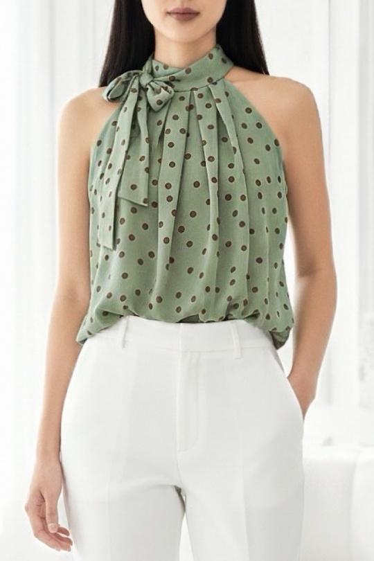 Blouses Femme rose à fleurs ELLE STYLE GL_0795_POIS_326ANAIS Efashion Paris