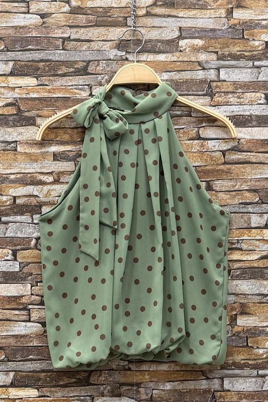 Blouses Femme rose à fleurs ELLE STYLE GL_0795_POIS_326ANAIS Efashion Paris