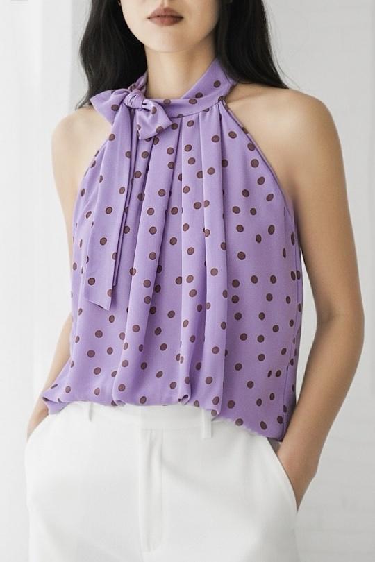 Blouses Femme rose à fleurs ELLE STYLE GL_0795_POIS_326ANAIS Efashion Paris