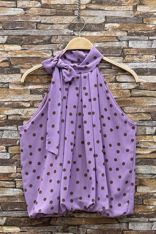 Blouses Femme rose à fleurs ELLE STYLE GL_0795_POIS_326ANAIS Efashion Paris