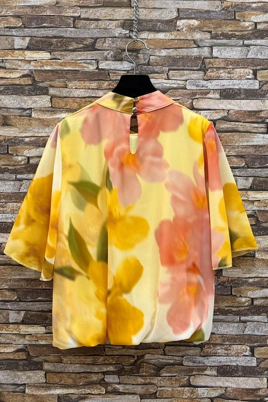 Blouses Femme Rose corail ELLE STYLE TH_26108_ALL_126_AGNES Efashion Paris