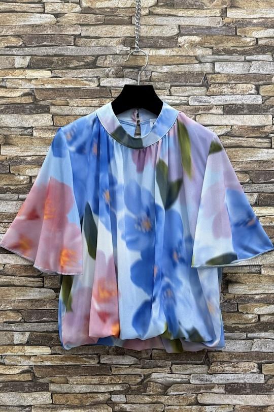 Blouses Femme Rose corail ELLE STYLE TH_26108_ALL_126_AGNES Efashion Paris