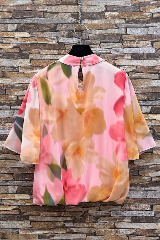 Blouses Femme Rose corail ELLE STYLE TH_26108_ALL_126_AGNES Efashion Paris