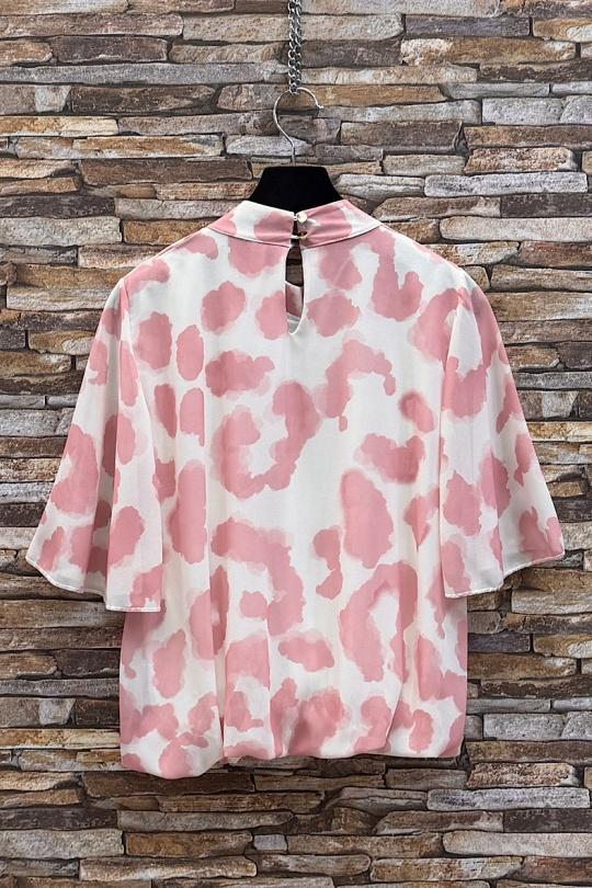 Blouses Femme Rose corail ELLE STYLE TH_26108_ALL_126_AGNES Efashion Paris