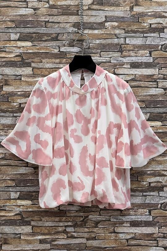 Blouses Femme Rose corail ELLE STYLE TH_26108_ALL_126_AGNES Efashion Paris