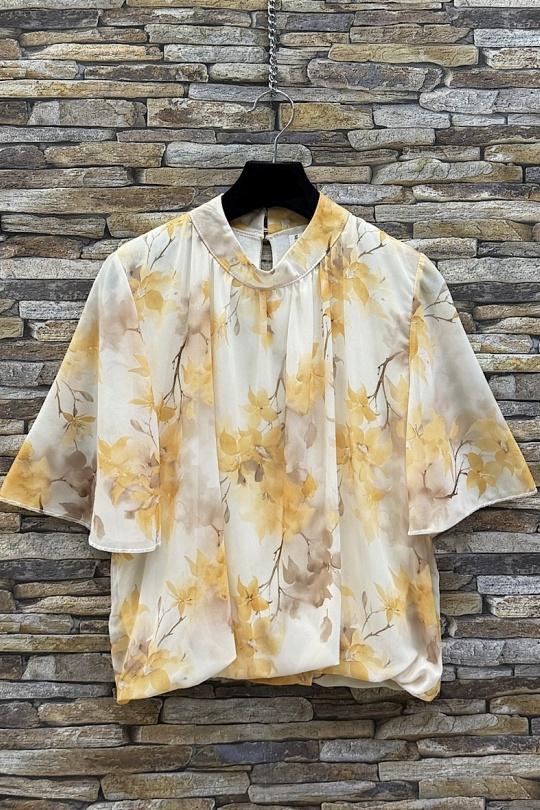 Blouses Femme Rose corail ELLE STYLE TH_26108_ALL_126_AGNES Efashion Paris