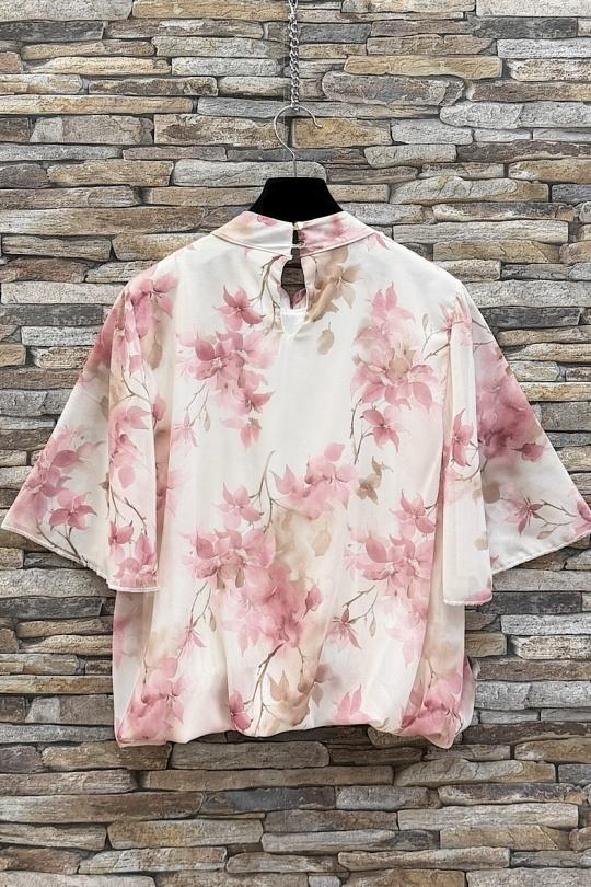 Blouses Femme Rose corail ELLE STYLE TH_26108_ALL_126_AGNES Efashion Paris
