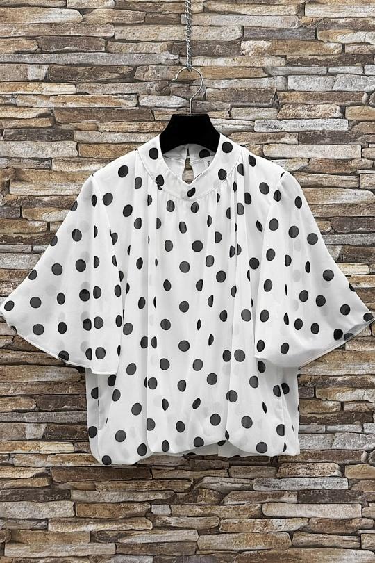 Blouses Femme Rose corail ELLE STYLE TH_26108_ALL_126_AGNES Efashion Paris