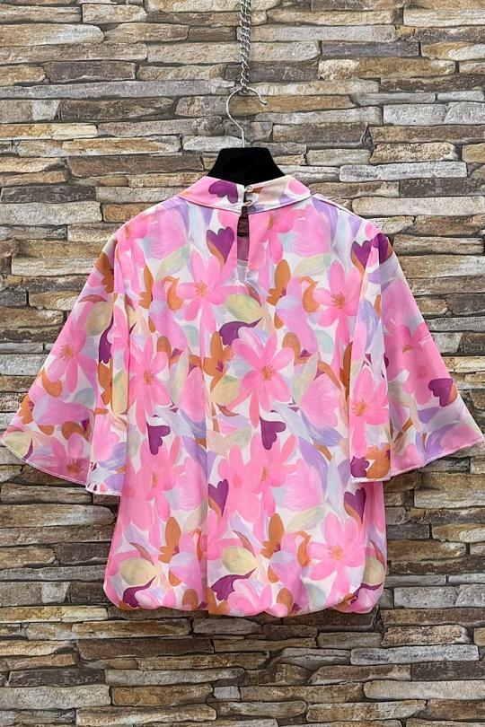 Blouses Femme Rose corail ELLE STYLE TH_26108_ALL_126_AGNES Efashion Paris