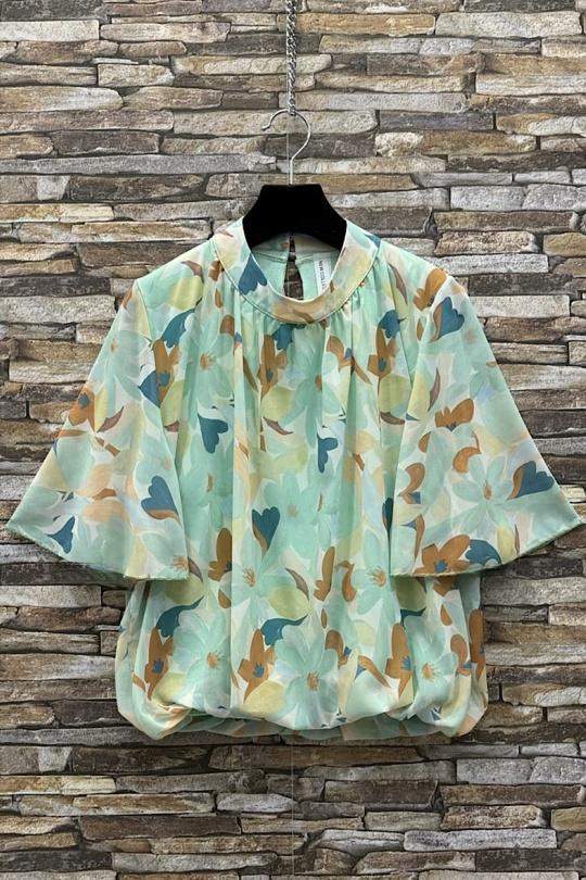 Blouses Femme Rose corail ELLE STYLE TH_26108_ALL_126_AGNES Efashion Paris